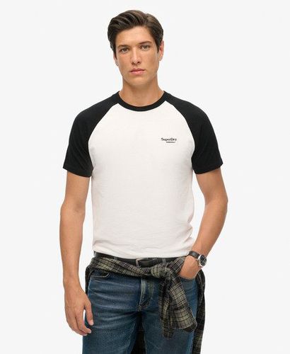 Herren Essential Baseball-T-Shirt aus Bio-Baumwolle mit Logo - Größe: M - Superdry - Modalova