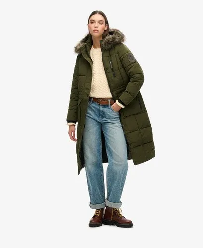 Manteau Long Bordé de Fausse Fourrure Everest Taille: 40 - Superdry - Modalova