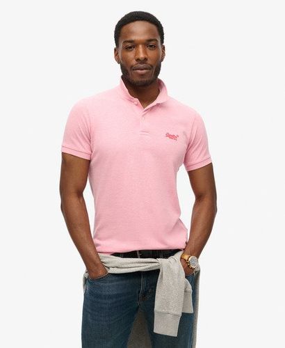 Herren Klassisches Polohemd aus Pikee - Größe: XL - Superdry - Modalova