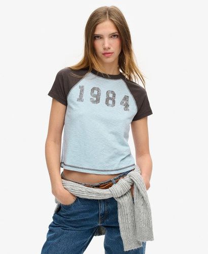 Damen Figurbetontes Athletic Essentials T-shirt mit Raglanärmeln - Größe: 36 - Superdry - Modalova