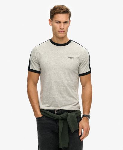 Herren Essential Retro T-Shirt mit Logo, Größe: S - Superdry - Modalova