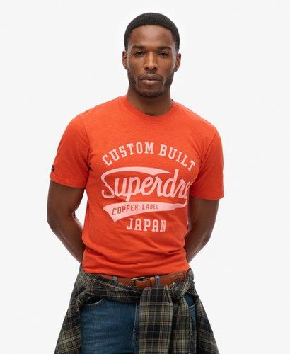 Herren Copper Label T-Shirt Mit Schriftzug, , Größe: XXL - Superdry - Modalova