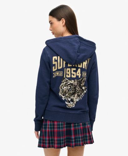 Sweat à Capuche Zippé à Motif Fantaisie Archive Taille: 40 - Superdry - Modalova