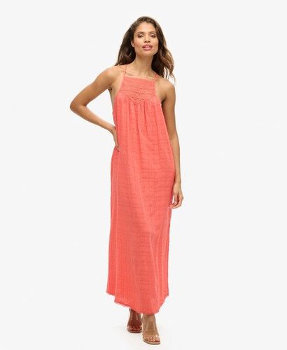 Damen Maxi-strandkleid mit Spitze und Nackenträger - Größe: 40 - Superdry - Modalova