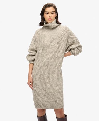 Damen Grob Geripptes Strickpulloverkleid - Größe: 44 - Superdry - Modalova