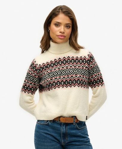 Women's Rollkragenpullover mit Norwegermuster - Größe: 38 - Superdry - Modalova