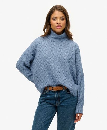 Pull Léger Torsadé à col Roulé Taille: 44 - Superdry - Modalova