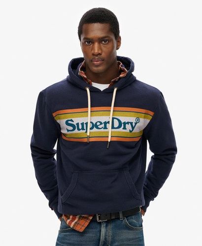 Herren Lässiges Hoodie mit Venue-logo und Streifendesign - Größe: M - Superdry - Modalova