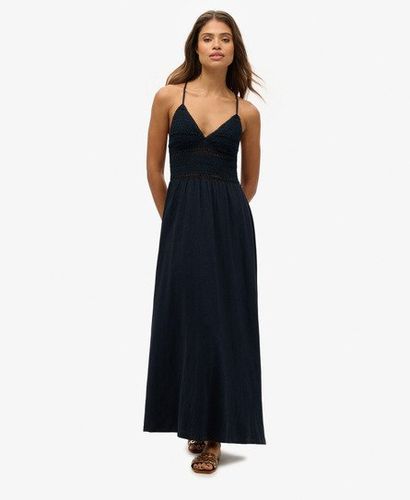 Robe Longue en Jersey, Bordure en dentelle, , Taille: 38 - Superdry - Modalova