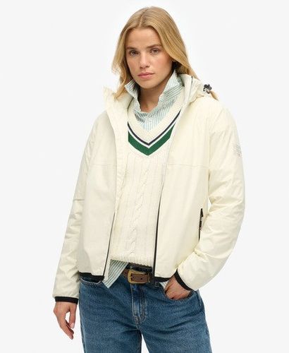 Damen Windbreaker-jacke mit Kapuze und Logo - Größe: 36 - Superdry - Modalova