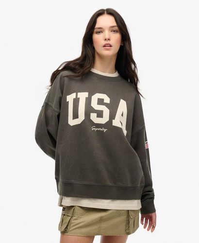 Women's Athletic Essentials Relaxed Sweatshirt mit Rundhalsausschnitt - Größe: 40 - Superdry - Modalova