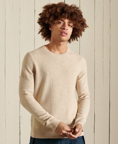 Herren Leichter Pullover aus Lammwolle mit Rundhalsausschnitt - Größe: L - Superdry - Modalova