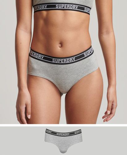 Women's Hipster-Slip aus Bio-Baumwolle mit Buntem Logo - Größe: 34 - Xmas deals - Superdry - Modalova