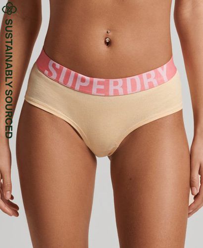 Women's Hipster-Slip aus Bio-Baumwolle mit Großem Logo - Größe: 34 - Superdry - Modalova