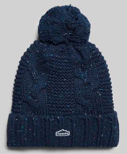 Bonnet à Pompon en Mailles Torsadées Taille: 1Taille - Superdry - Modalova
