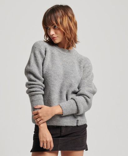 Women's Gerippter Essential Pullover mit Rundhalsausschnitt - Größe: 44 - Superdry - Modalova