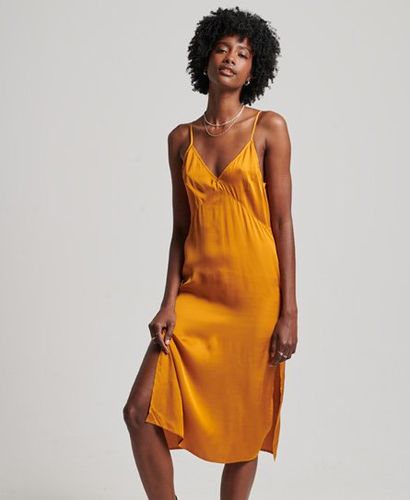 Robe Caraco Mi-longue en Satin Taille: 36 - Superdry - Modalova