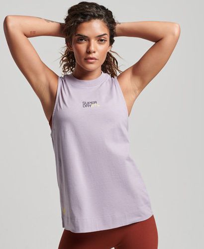 Women's Sport Langes Train top aus Bio-Baumwolle mit Angedeutetem Ausschnitt - Größe: 38 - Xmas deals - Superdry - Modalova