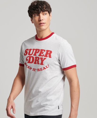 Men's Klassisches Vintage Cooper Ringer T-Shirt aus Bio-Baumwolle - Größe: L - Superdry - Modalova