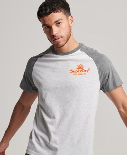 Men's Vintage Venue T-Shirt mit Raglanärmeln, Neon - Größe: XL - Superdry - Modalova