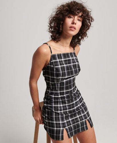 Robe Courte Caraco Vintage à Carreaux Taille: 44 - Superdry - Modalova