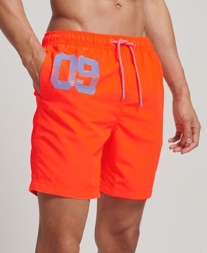 Herren und Waterpolo Badeshorts Mit Grafikdruck, Größe: M - Größe: M - Black Friday & weitere Preisnachlässe - Superdry - Modalova