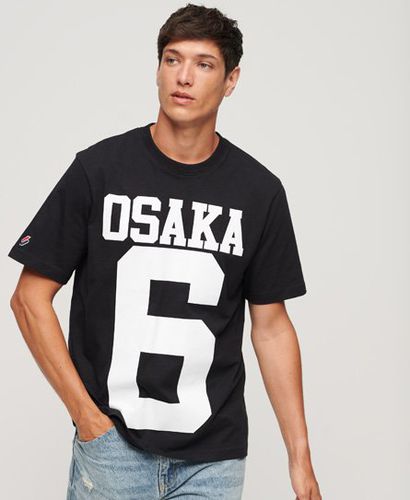 Men's Locker Geschnittenes Osaka T-Shirt mit Logo - Größe: S - Xmas deals - Superdry - Modalova