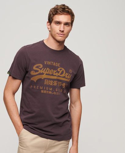 Herren Vintage Logo Premium Goods T-Shirt - Größe: M - Superdry - Modalova