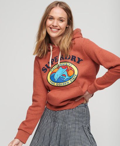 Damen Travel Postcard Hoodie mit Grafik - Größe: 36 - Superdry - Modalova