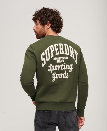 Men's Sweatshirt mit Beflocktem Athletic-Schriftzug - Größe: M - Superdry - Modalova