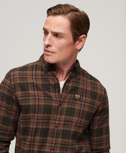Men's Bio-Baumwollhemd mit Holzfäller-Print - Größe: M - Superdry - Modalova