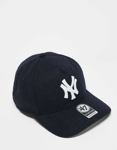 New York Yankees - Casquette aspect laine avec coutures - marine - 47 Brand - Modalova