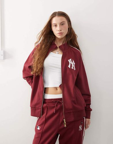 Veste de survêtement d'ensemble à logo NY Yankees - Bordeaux - 47 Brand - Modalova