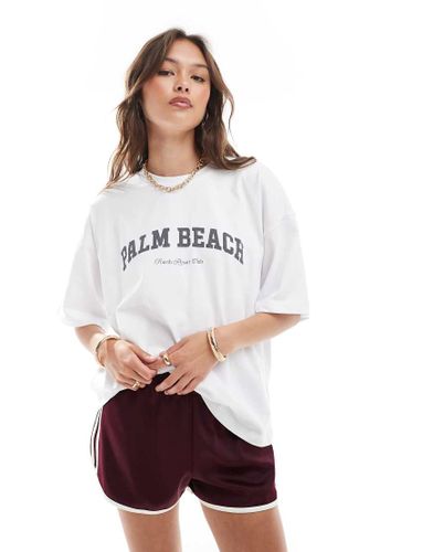 T-shirt oversize en coton  motif Palm Beach - 4Th & Reckless - Modalova