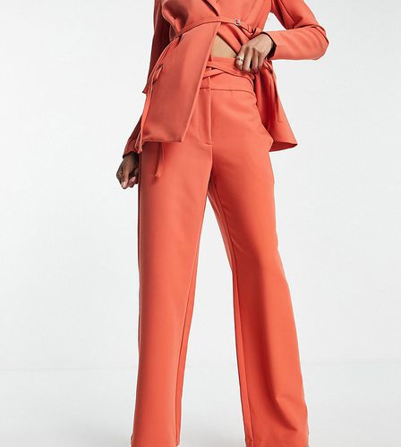 Pantalon d'ensemble habillé - Rouge corail - 4th & Reckless Tall - Modalova