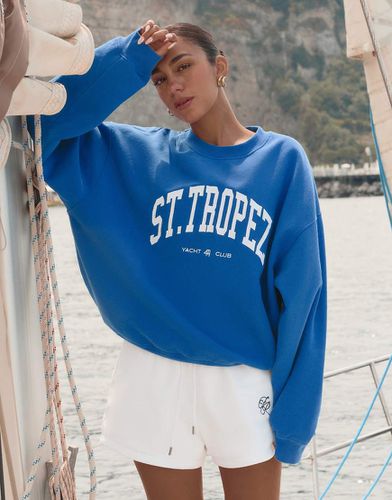 X Luana Barron - Ines - Sweat avec slogan St.Tropez - 4Th & Reckless - Modalova