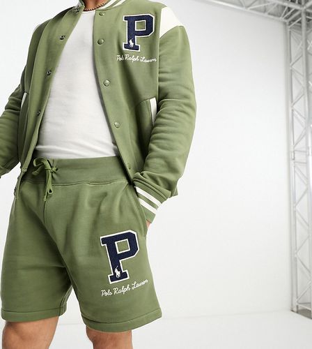 Collaboration exclusive - x ASOS - Short en jersey à logo - olive - Polo Ralph Lauren - Modalova