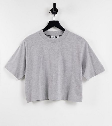 T-shirt coupe carrée à manches courtes - chiné - Collusion - Modalova