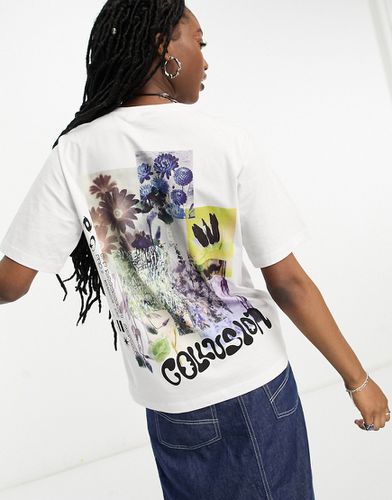 T-shirt oversize à imprimé fleur graphique - Collusion - Modalova