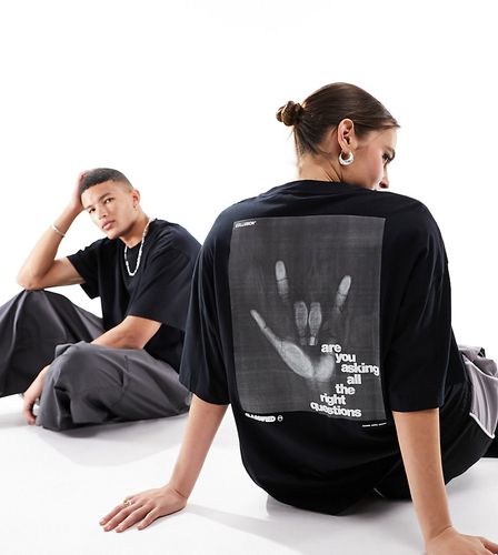 Unisex - T-shirt à imprimé photo main au dos - Collusion - Modalova