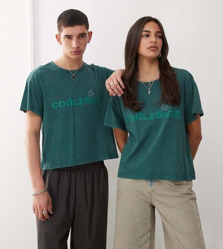Unisex - T-shirt coupe carre avec imprim - dlav - Collusion - Modalova