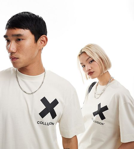 Unisex - T-shirt en coton avec logo X - cassé - Collusion - Modalova