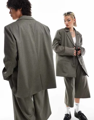 Unisex - Blazer d'ensemble oversize à carreaux - Collusion - Modalova