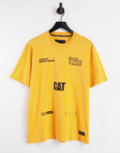 Caterpillar - T-shirt à imprimé machine - Cat Footwear - Modalova