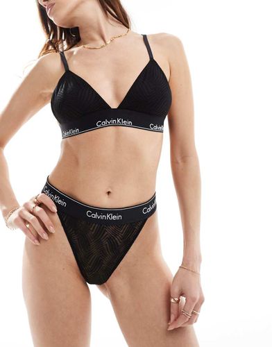 Modern - Brassière triangle à doublure légère en dentelle - Calvin Klein - Modalova