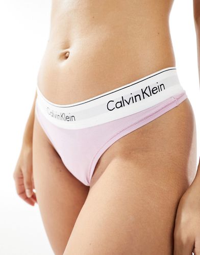 Modern - String taille haute en coton - Lilas - Calvin Klein - Modalova