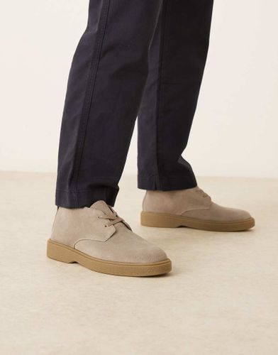 Calvin Klein - Bottines  lacets en daim - Taupe - Calvin Klein Jeans - Modalova