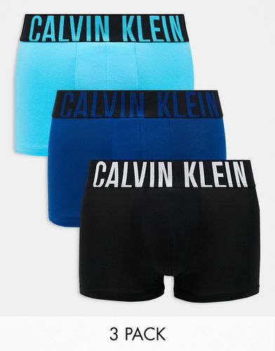 Intense Power - Lot de 3 boxers - Bleu - Calvin Klein - Modalova