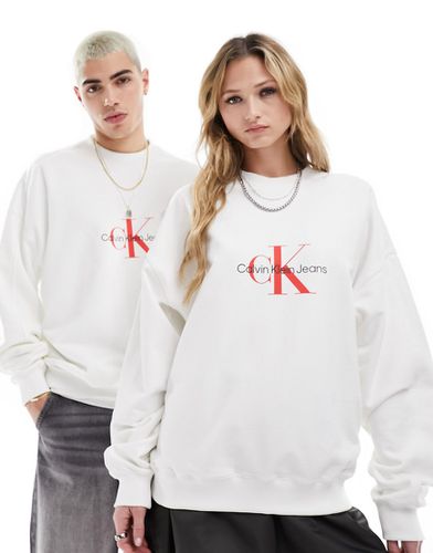 Archival - Sweat-shirt ras de cou avec logo monogramme - Calvin Klein Jeans - Modalova