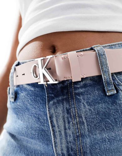 Ceinture 30 mm en cuir à monogramme - clair - Calvin Klein Jeans - Modalova